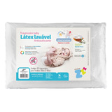 Travesseiro Bebe Látex Lavável Antissufocante Fibrasca Z4891