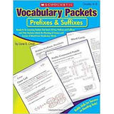 Vocabulary Packets Prefixes  Y  Suffixes Readytogo Learning 