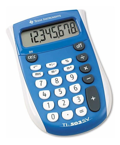 Texas Instruments Calculadora De Bolsillo, Lcd, 8 Dígitos