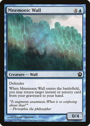 Carta Magic Mnemonic Wall Theros Mtg