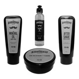 Kit Barbershop Cera + Gel Afeitar + After Shave + Mineral Ba