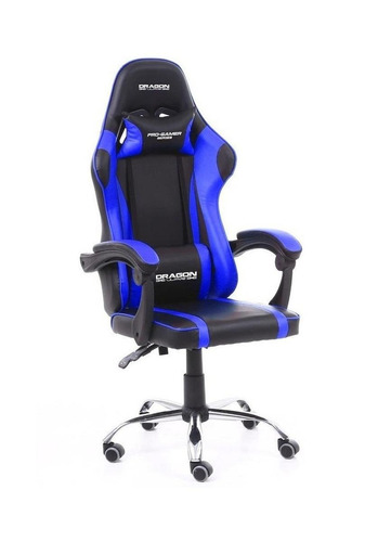 Silla De Escritorio Nextep Falkor Gamer Ergonómica  Negra Y Azul