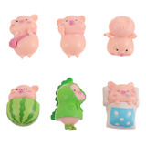 Mini Recipientes De Plástico Piggy Micro Landscape Cute 6 Un