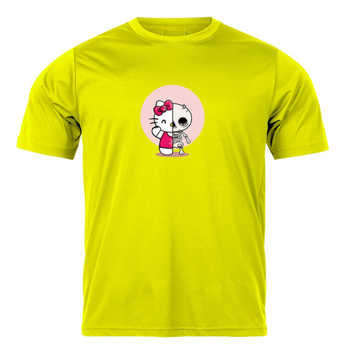 Camiseta Hello Kitty Caveira Ótima Qualidade Reforçada