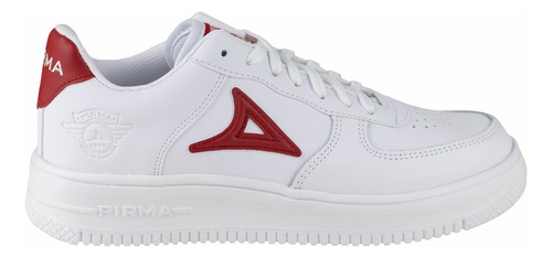 Tenis Plataforma Blanco Rojo Pirma Urbanos Hombre Mujer 5002