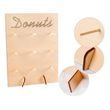 Soporte Para Rosquillas Diy, Para Pared, De Madera