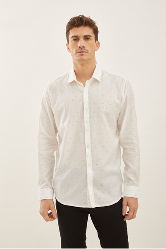 Camisa Poplin Lunares Airborn