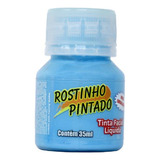 Tinta Para Pintar O Rosto Liquida Azul Claro 35 Ml