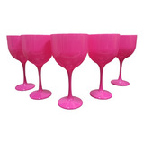 Taças Gin Rosa Pink Lisa Para Personalizar 5 Un. Aniversário