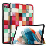 Funda Smart Para Samsung Galaxy Tab A8 10.5 X200 Mosaico