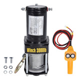 Winch Electrico 3000lb 12v Todoterreno Cable Remolque