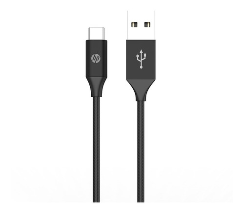 Cabo Com Fio Trançado Hp Usb P/ Usb-c Dhc-tc102 3a 1m Preto