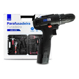 Kit De Ferramenta Com Parafusadeira Furadeira Com Maleta 12v