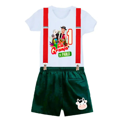Disfraz Granja De Zenon Para Bebes Personalizado Verde 12 Meses