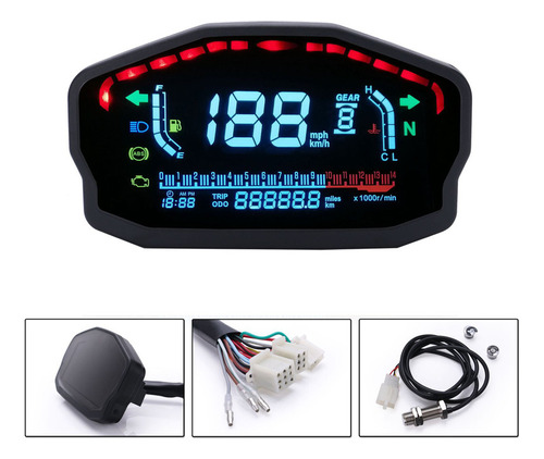 Painéis E Velocímetros Lcd De Racer Universal Da Motocicleta