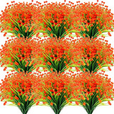 40 Paquetes De Flores Artificiales Exteriores, Flores F...