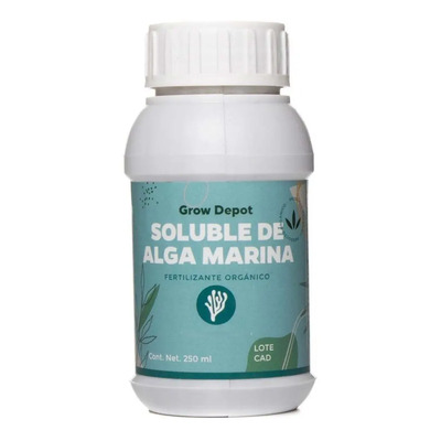 Soluble De Alga Marina 250ml, Cert. Orgánico Mejorador Suelo | Envío gratis