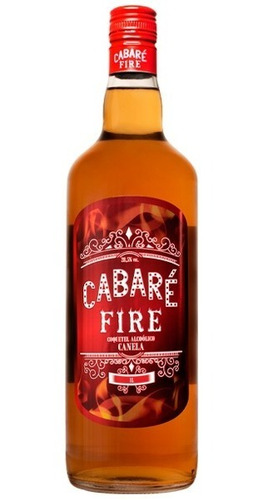 Cachaça Cabaré Fire - 1 Litro Sabor Canela