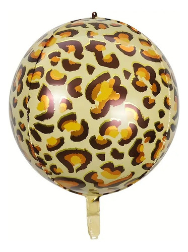 Globo Metalizado Orbz Animal Print Leopardo 24 Pulgadas X10u