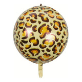 Globo Metalizado Orbz Animal Print Leopardo 24 Pulgadas X10u