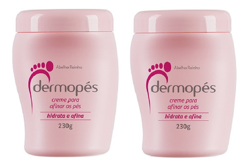 Kit 2 Creme Para Tratamento Dos Pés Hidrata E Afina Dermopés