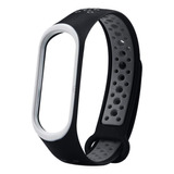 Malla Pulsera Deportiva Reemplazo Para Xiaomi Mi Band 3 / 4 Color Gris