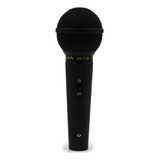 Microfone Profissional Preto Com Fio Sm58 Bk A/b Impedancia