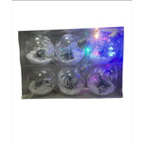 Pack De 3 Esferas Navidad Con Luces Led 
