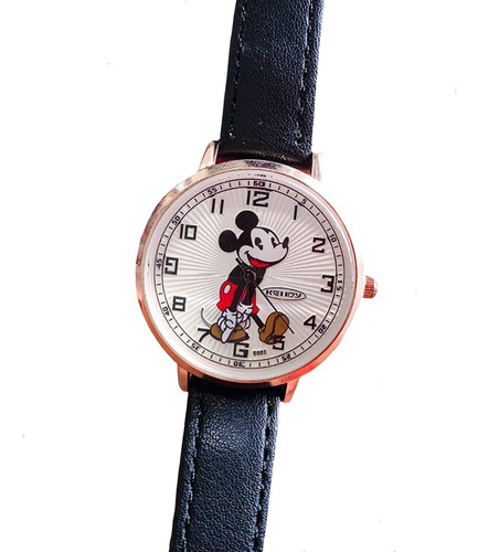 Reloj Mickey Mouse Correa Cuero Colores