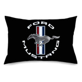 Funda De Almohada Ford Mustang Tri Bar Logotipo Negro, ...