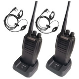 Kit 2 Radio Comunicador Profissional Walk Talk Baofeng Dual