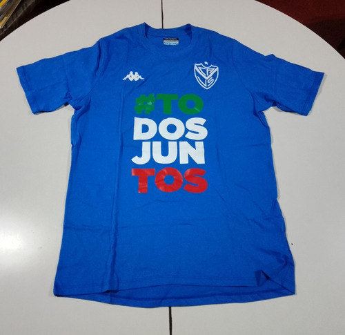 Vélez Remera Azul Marca Kappa Todosjuntos, Talle L