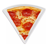 Plato Pizza Melamina Color Blanco X4 Unidades Porción 22cm 