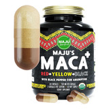 Maca Mas Fuerte Negro Organico Raiz 60.000 Mg 120 Capsulas