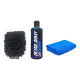 Kit De Lavado Premium Shampoo Detail Army + Manopla + Paño 
