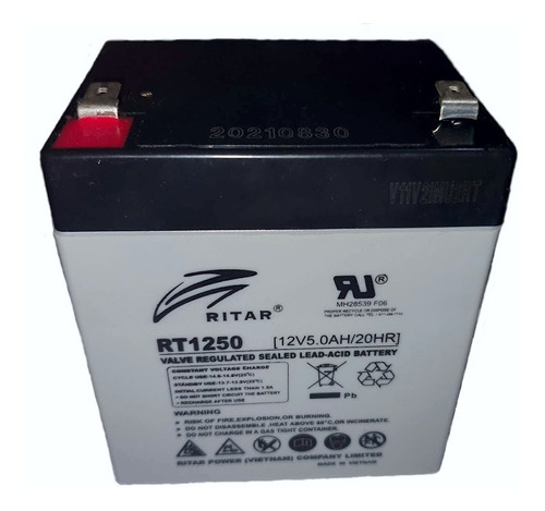 Bateria Para Ups Recargable Ritar Rt1250  F2 12v 5ah 