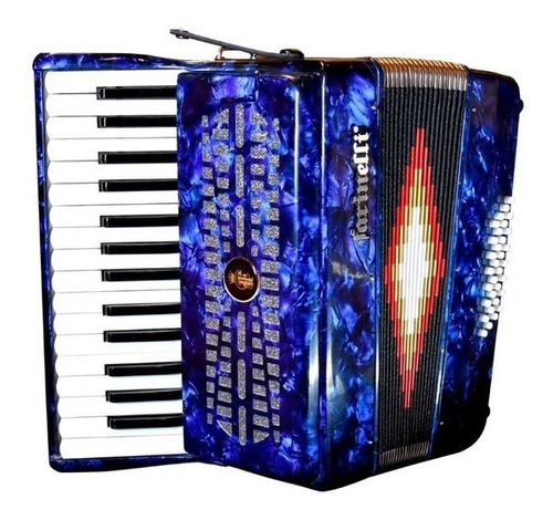 Farinelli 30k32ba Acordeon Azul 30 Teclas 32 Bajos C/estuche