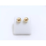 Brinco Bola  6 Mm Em Ouro 18k