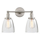 Phansthy Lampara De Pared Vintage De 2 Luces Con Interruptor