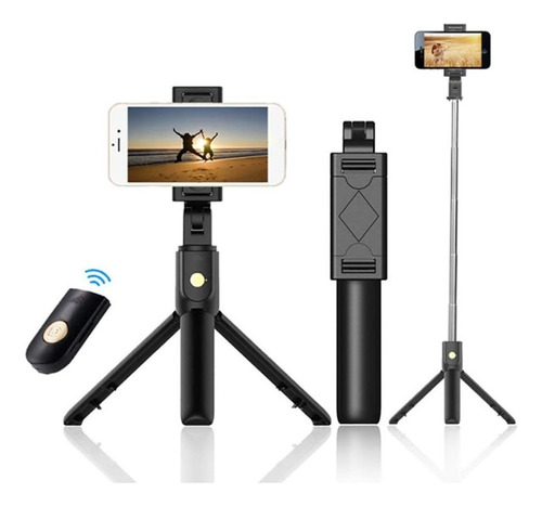 Tripode Para Selfie Stick Celular Controle Remoto Bluetooth