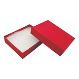 160 Cajas De Carton Rígido Regalo Joyería Bisutería  F Rojo