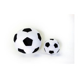 Bolas De Futebol De Pelúcia Branca E Preta Grande E Pequena