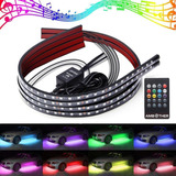 4 Piezas Rgb Coche Chasis Luz -h