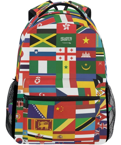 Mochilas Escolares Con Bandera, Mochila De Estudiante Para