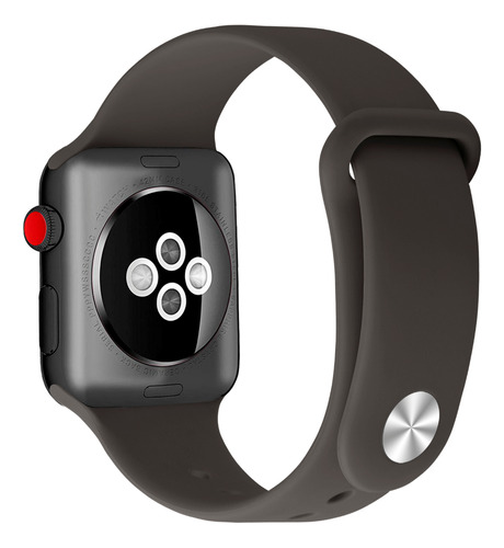 Correa Botón Compatible Iwatch Apple Watch 38/40/41mm Marron