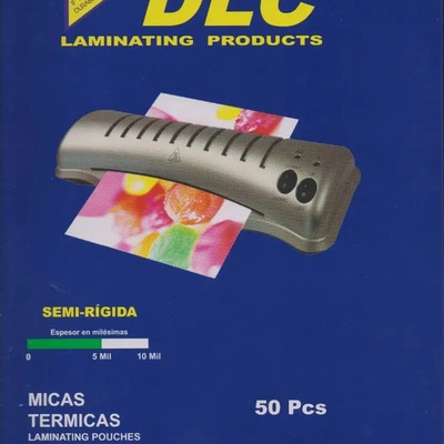 Micas Térmicas Dlc Carta 5 Milésimas 50 Piezas Para Enmicar Documentos
