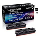 2-pack Negro Compatible Crg-045h 045h Cartucho De Tóner 045 