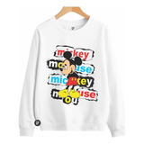 Busos Busos Sacos Hoodies Cuello Redondo Mikey Mouse