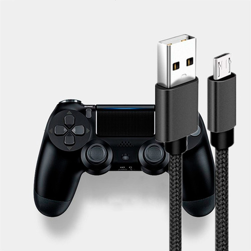 Cabo Carregador Para Controle Ps4 Micro Usb V8 3 Metros Top