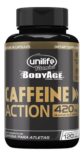 Caffeine Action 420mg Thermo Unilife Cafeína Concentrada